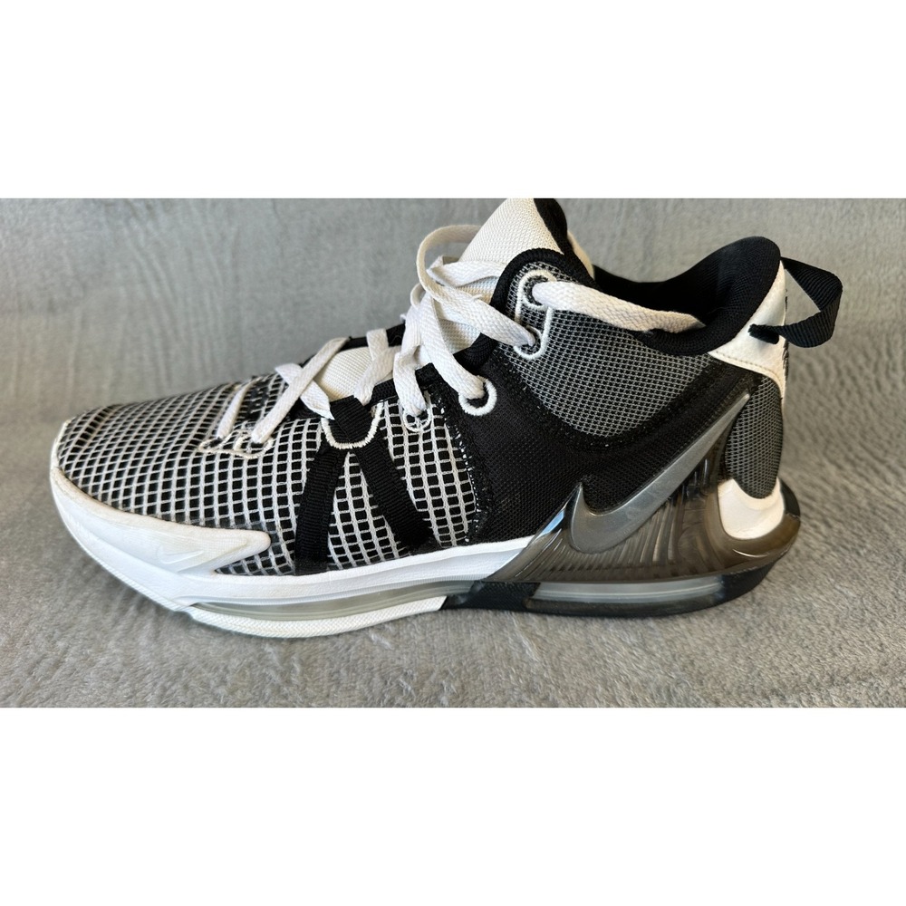 Nike LeBron Witness 7 Basketball Shoes Men's Size 9.5 Black White DM1123-100 - Picture 6 of 10